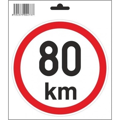 Samolepka 80 km/h, průměr 160 mm