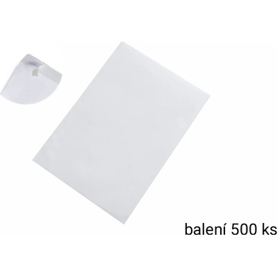 Obálka B5 bílá samolepicí pásek 500 ks