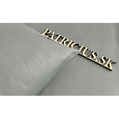 PATRICIUS Damašok obliečky Danube 2 mm sivý francúzsky set 220x220 2x70x90 zips