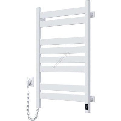 Navin Електрически сушилник за хавлии с термостат LARGO 168W 80x50 см, бял, ляв (NV0031)