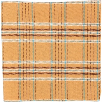 Bubibubi károvaná vreckovka do saka žltá