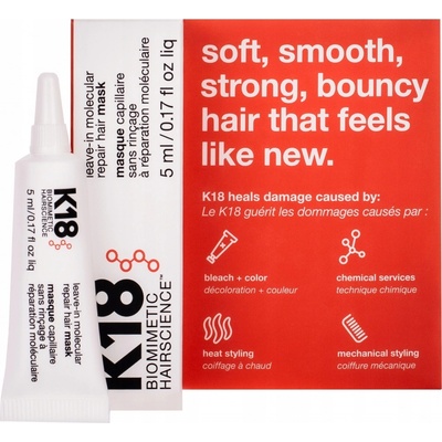 K18 Hair Molecular Repair Mask Single Tube 5 ml – Zboží Dáma