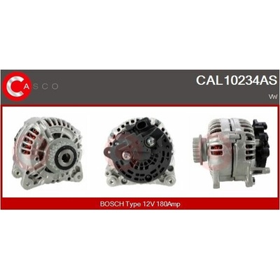 ALTERNATOR 12V 180A CAL10234AS
