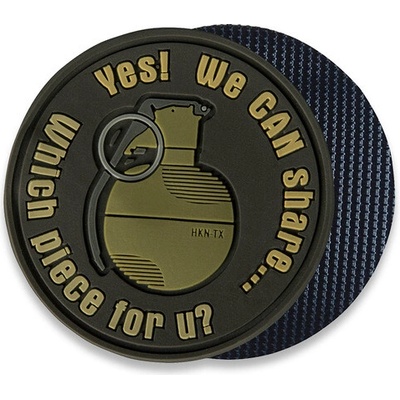 Helikon-tex Nášivka Helikontex "WE CAN SHARE" Grenade Patch hnedá