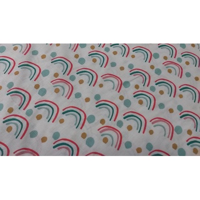 Bavlnená látka DUHA šírka 150 cm