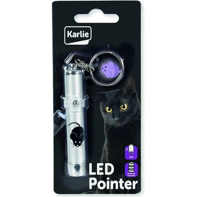 Laser Karlie LED s motívom myš 8 cm