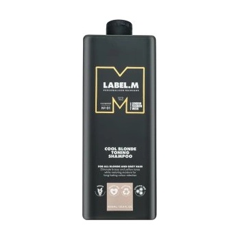 label.m Cool Blonde Toning Shampoo тонизиращ шампоан за платинено руса и сива коса 1000 ml