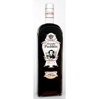 Alexander Pushkin Vodka Alexander Pushkin Black 40% 1 l (holá láhev)
