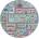 Multidecor Детски килим stella streets 120 см тюркоаз/град (mu0269)