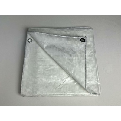 Mikel krycí plachta s oky po 1 m PE 150 g/m² natural-průsvitná 6 x 8 m 3130328