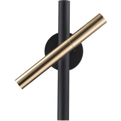 Zuma Line W0461-03N-P7SD - LED Аплик LOYA 3xLED/5W/230V черен/месинг (ZL0729)