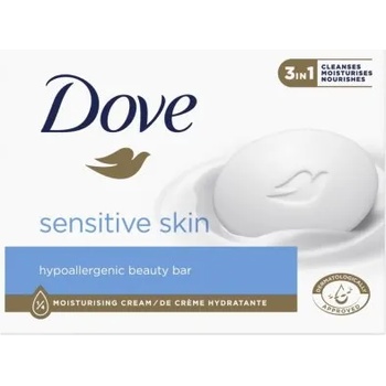 Dove Pure Sensitive - Kрем-сапун за ръце, лице и тяло за чувствителна кожа 90гр