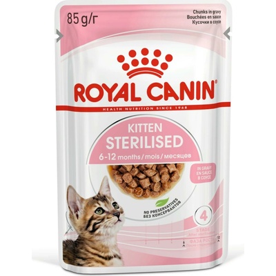 Royal Canin Sterilized Kitten v omáčke 12 x 85 g