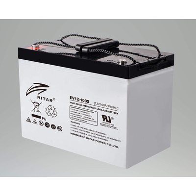 Ritar power Оловна батерия RITAR (EV12-100S), 12V, 100Ah 306/ 168/ 211 mm, За електрически колички (RITAR-EV12-100S)