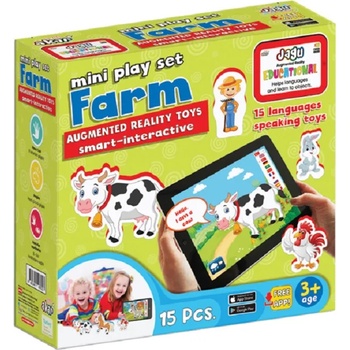 Image 1 of Jagu Комплект говорещи играчки Jagu - Ферма, 15 части (97-023)