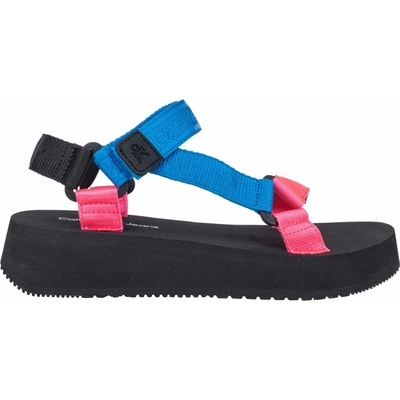 Calvin Klein dámske sandále PREFRESATO SANDAL 1 čierna modrá ružová