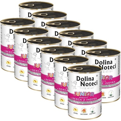 Dolina Noteci Premium Junior morčacie srdcia 12 x 400 g