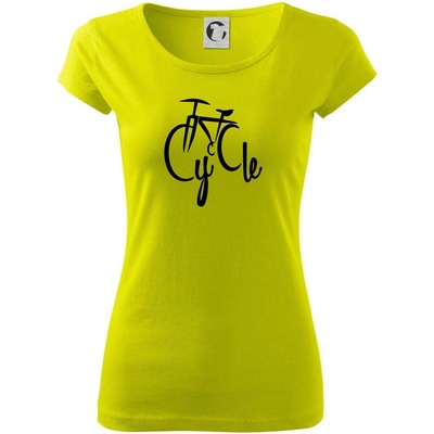 Cycle bicykel Pure dámske tričko Limetková