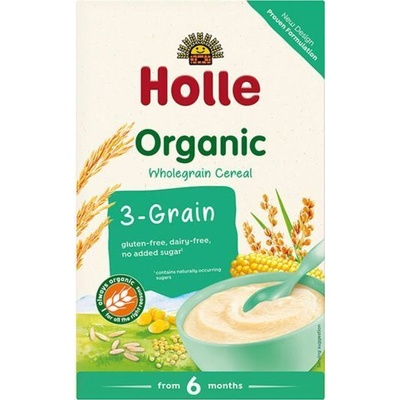 Holle БИО Безмлечна пълнозърнеста каша с 3 зърна 6+ м. 250 г