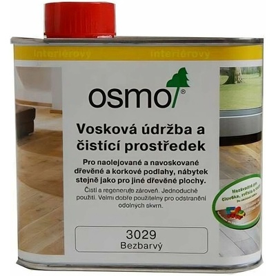 Osmo 3029 vosk ová údržba a čistiaci prostriedok 0,5 l Bezfarebný