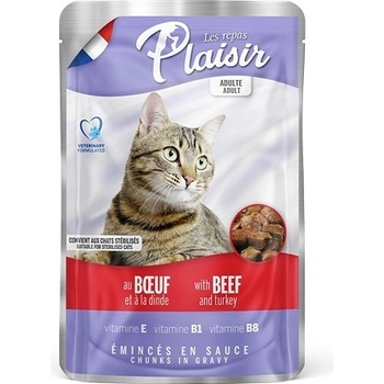 Plaisir Cat hovädzie & morčacie 100 g