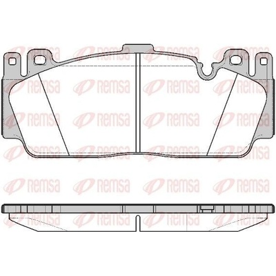 Sada brzdových platničiek kotúčovej brzdy (na jednu nápravu) REMSA 1543.00 1543.00