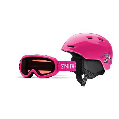 Helma + brýle Smith ZOOM JR/GAMBLER Pink Skates / RC36 velikost YM