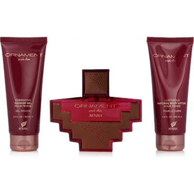 Afnan Ornament Purple EDP 100 ml + sprchový gél 100 ml + telové mlieko 100 ml