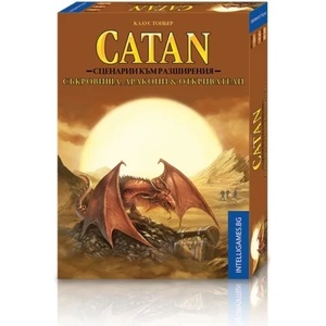 Intelligames Разширение за настолна игра Catan - Съкровища, Дракони и Откриватели (1499)