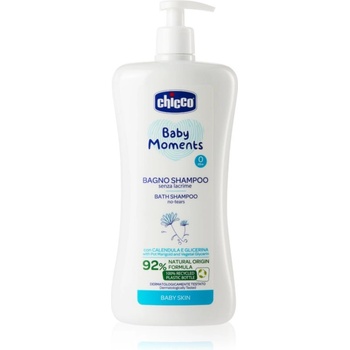 Chicco Baby Moments Bath Shampoo шампоан за цялото тяло за деца от раждането им 0 m+ 750ml