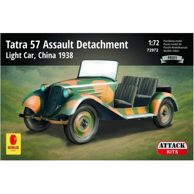 Attack Hobby Kits Tatra 57 Assault Detachment Light Car China 1938 1:72