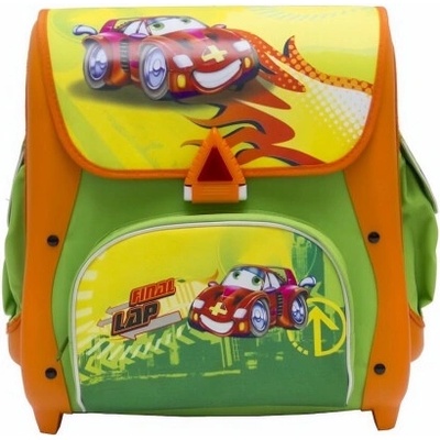 Livefy Racer aktovka Autá zelená oranžová