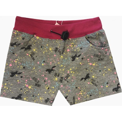 Kugo K752 dívčí šortky kraťasy šedá