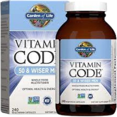 Garden of Life Vitamin Code / 50 & Wiser Men [120 капсули]