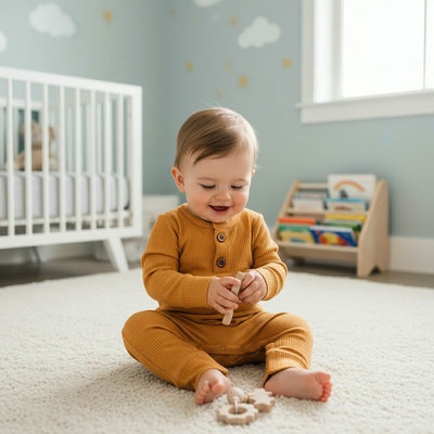 Baby Cosy overal horčicová