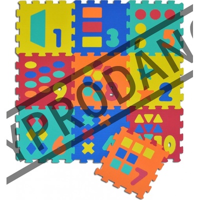 Wiky puzzle Počítání Tvary 30x30cm 10 ks – Zboží Dáma