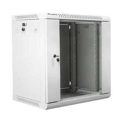 Lanberg Комуникационен шкаф, Lanberg rack cabinet 19" wall-mount 12U / 600x450 for self-assembly (flat pack), grey (WF01-6412-10S)