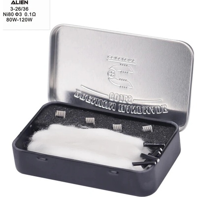 Coilology Premium Handmade Coils Alien 3-26/36 0,10ohm dual 4ks