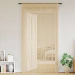 Pure Line Home Пердета с ресни в цвят бежов за тръбен корниз, 2 бр. , 100 x 250 см