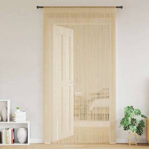Pure Line Home Пердета с ресни в цвят бежов за тръбен корниз, 2 бр. , 100 x 250 см