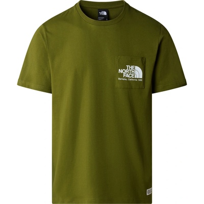 The North Face Мъжка тениска m berkeley california pocket s/s tee forest olive - l (nf0a87u2pib)