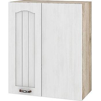 ИРИМ Горен ъглов кухненски шкаф Сити АРФ-Бяло фладер-04-17 десен 60 см