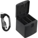 Cameron sino Зарядно за батерия за камери с три гнезда GoPro 9/ 10 / 11 / 12 With USB-C Cameron Sino (CS-DF-GDB900UH) - privantex Зарядно за батерии