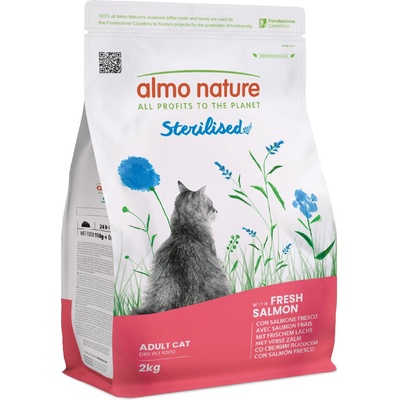 Almo nature HOLISTIC cat adult Sterilised čerstvý losos 2 kg
