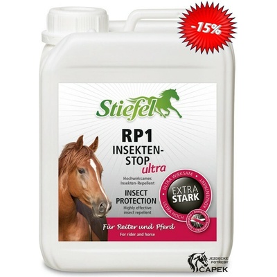Stiefel Repelent RP1 Ultra pro koně a jezdce kanystr 2.5 l – Zbozi.Blesk.cz