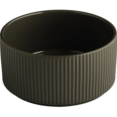 APS Miska THE GRID porcelánová hnědá 16 cm
