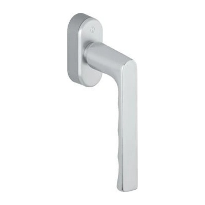 HOPPE okenní klika HAMBURG SecuForte, čtyřhran 32-42mm, 90°, F1 stříbrná přír.
