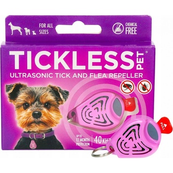 Tickless pet Ultrazvukový odpuzovač klíšťat a blech pro psy barvy pink 1 kus