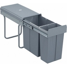 Wireli Výsuvný odpadkový kôš - 20 L + 10 L / Šedý