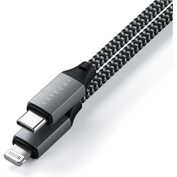 Satechi ST-TCL10M USB-C to Lightning, 25cm, šedý